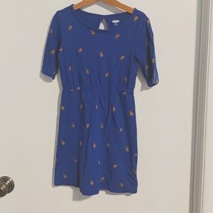 Girls Pineapple pattern skater dress